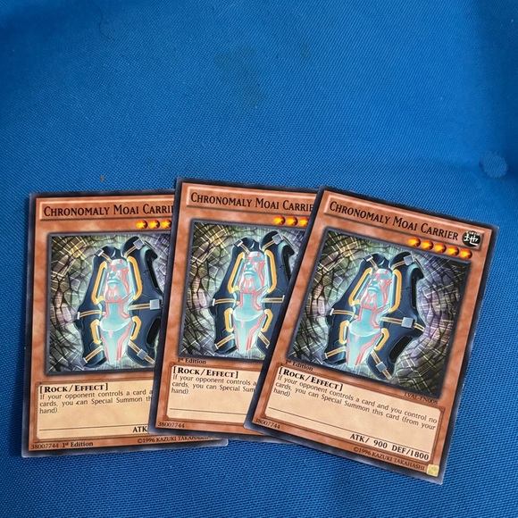 Yugioh Card Chronomaly Mosi Carrier Earth Type Monster 1st Edition 1996 NWOTS
